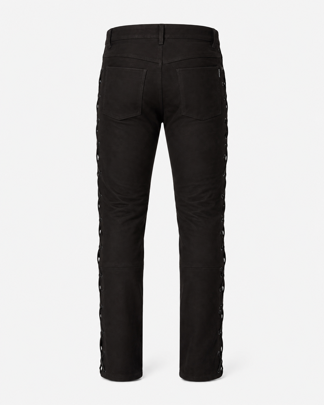 Men’s Buffalo Nubuck Leather Lace-Up Pants