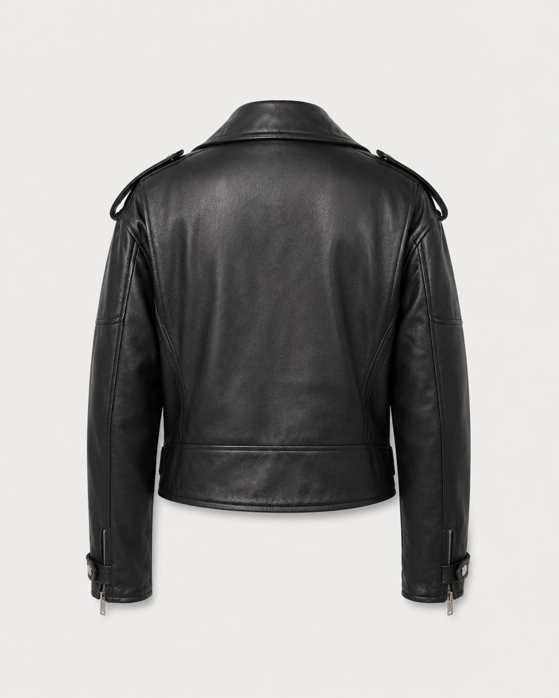 Women’s Oversized Lamb Nappa Leather Biker Jacket