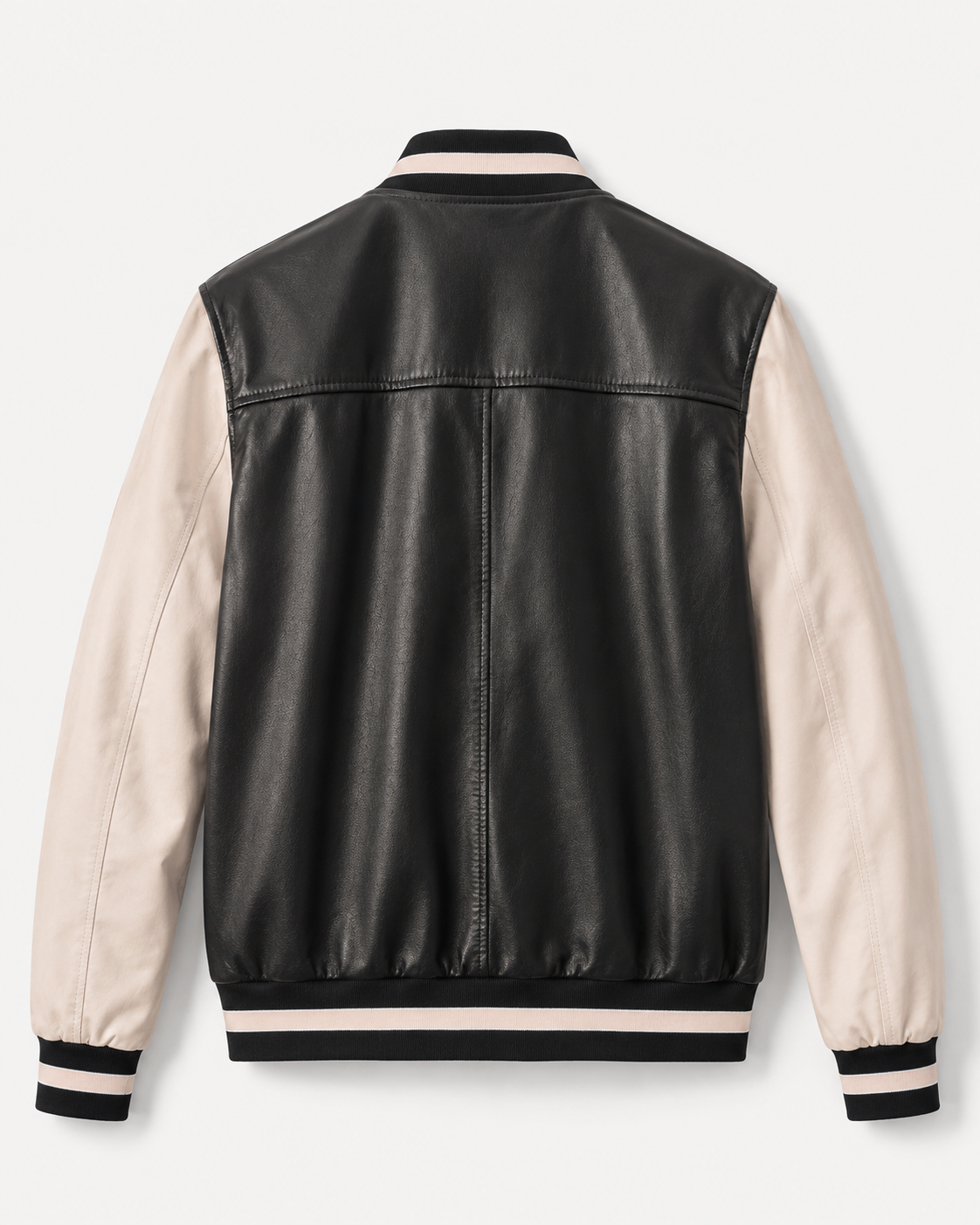 Men’s Sheep Nappa Leather Varsity Jacket with KC Patch