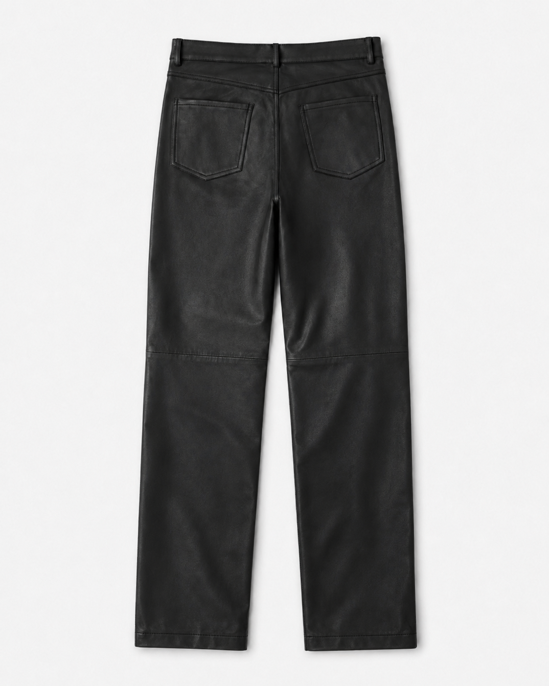 Women’s Leather Straight-Leg Pant with Five-Pocket Styling