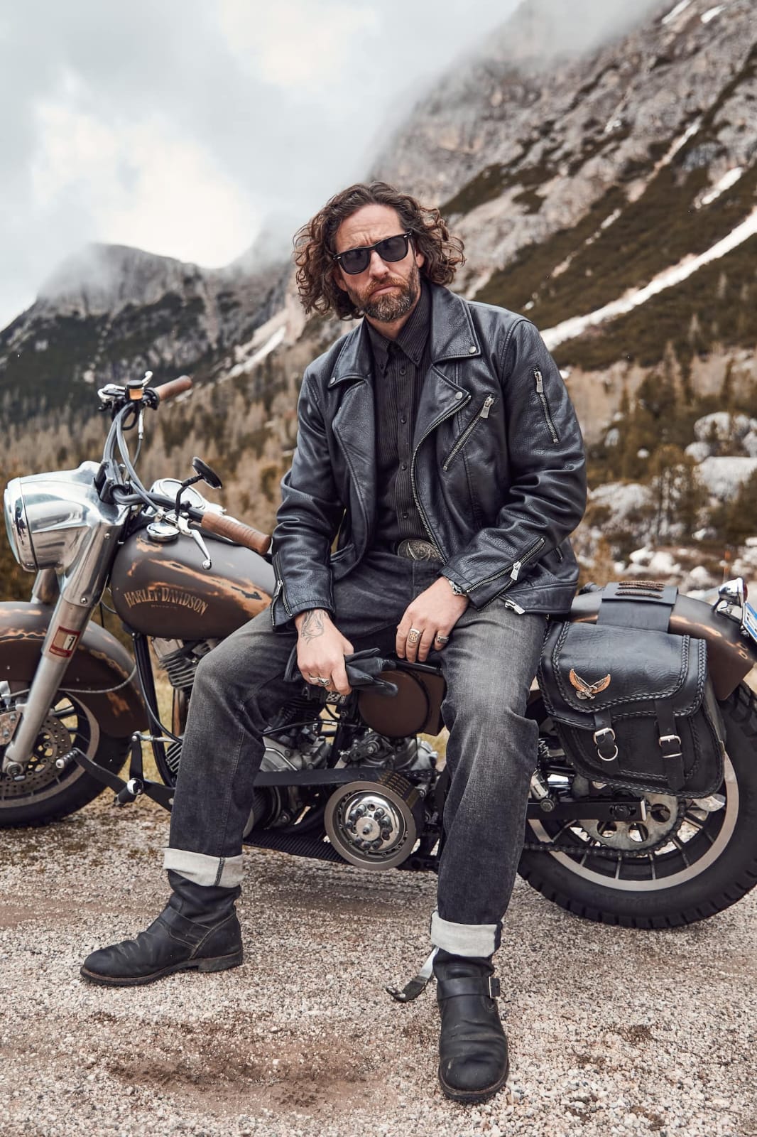 Men's Lamb Nappa Leather Biker Jacket – Real Leather Asymmetric Perfecto Moto Jacket (L–7XL)