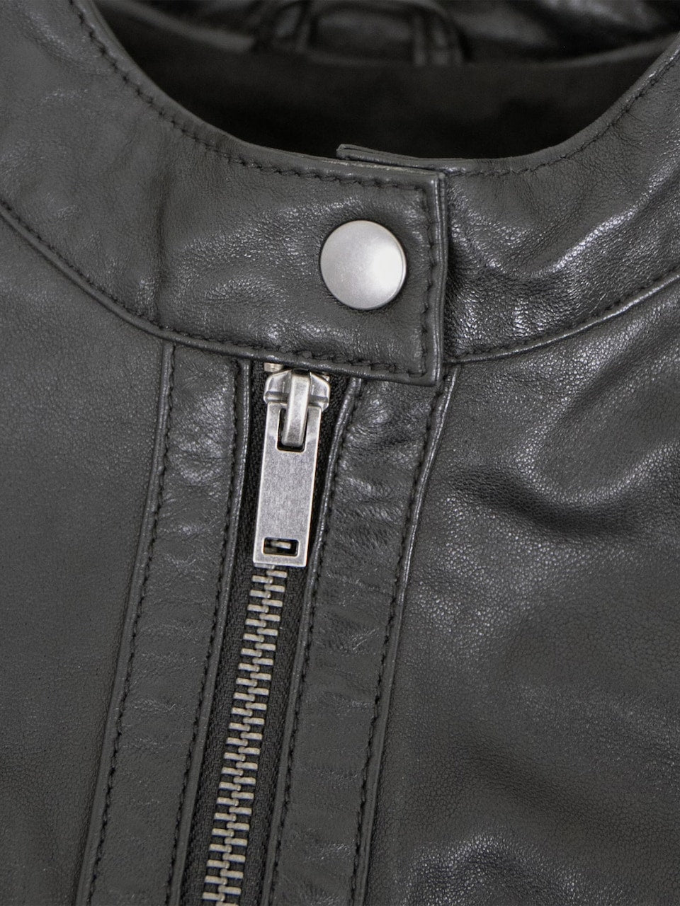 Women's Lamb Leather Racer Jacket – Black, Green or Red Fitted Biker