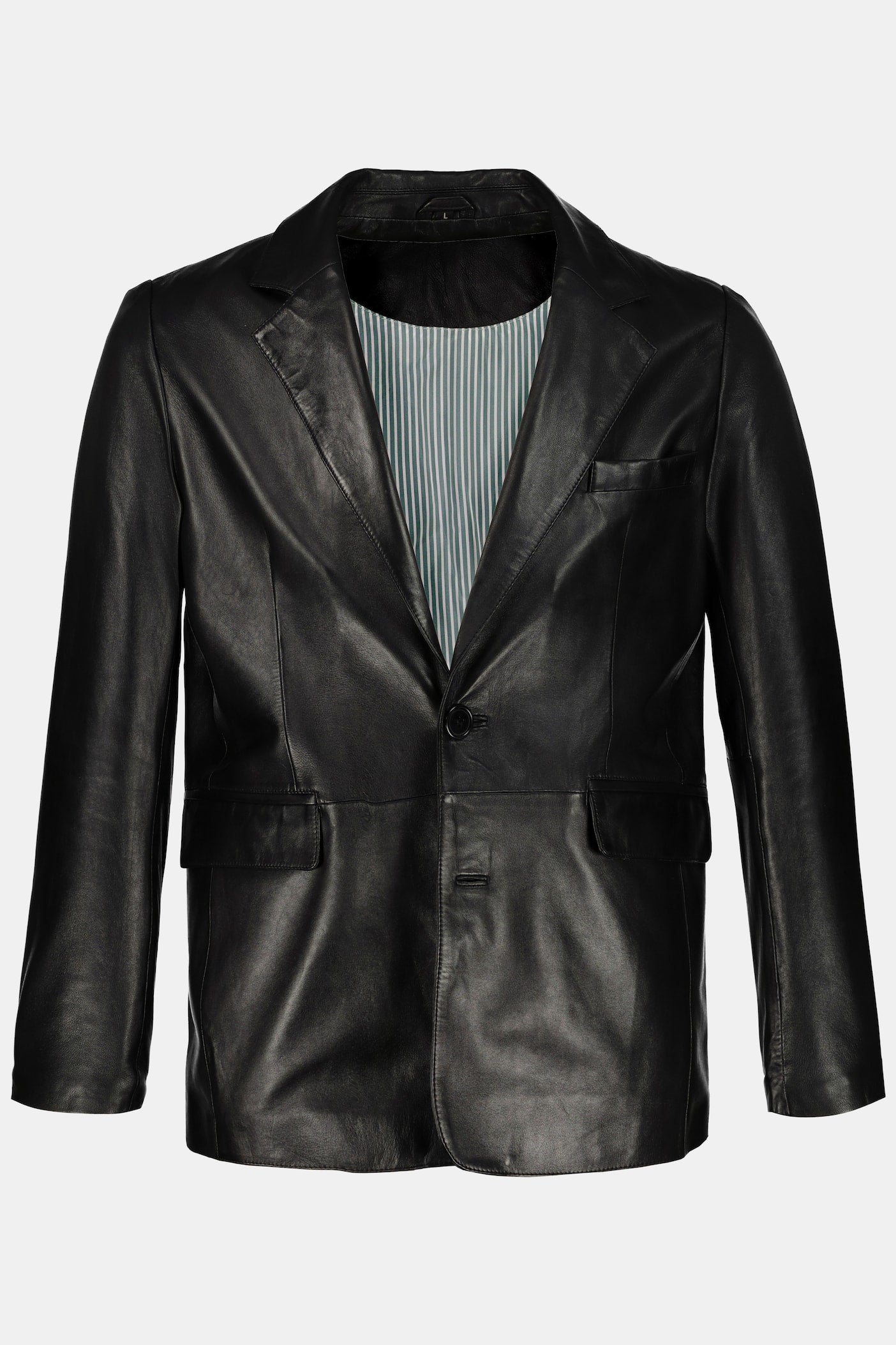 Men's Lamb Nappa Leather Blazer – Real Leather Tailored Black Blazer Jacket (L–7XL)