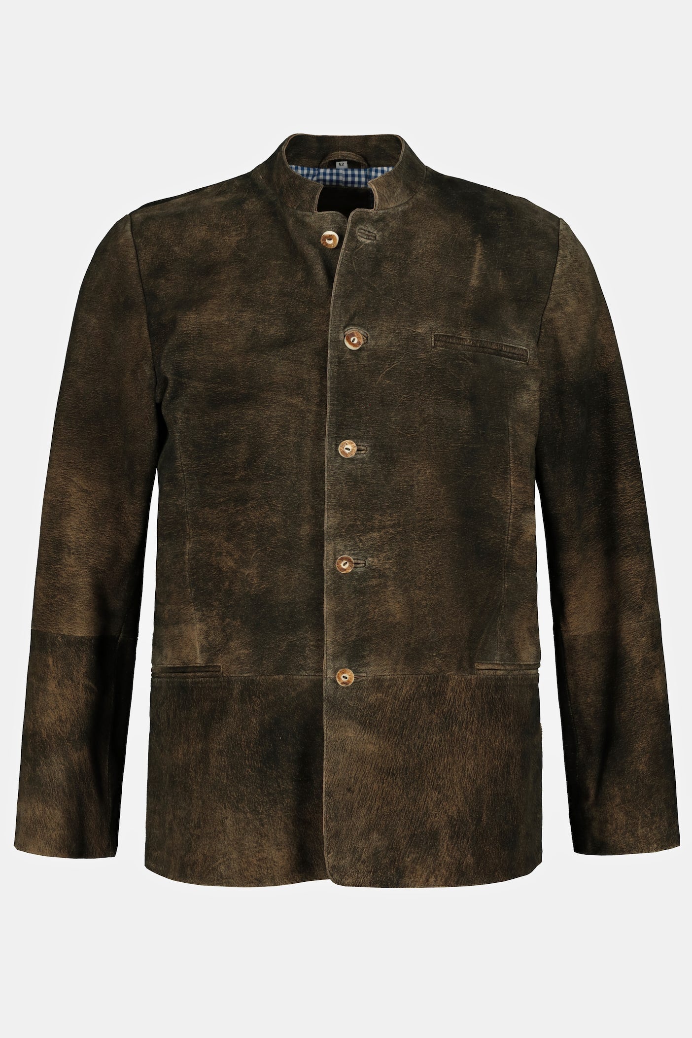 Men's Goatskin Suede Bavarian Trachten Jacket – Real Suede Traditional Jacket (L–7XL)