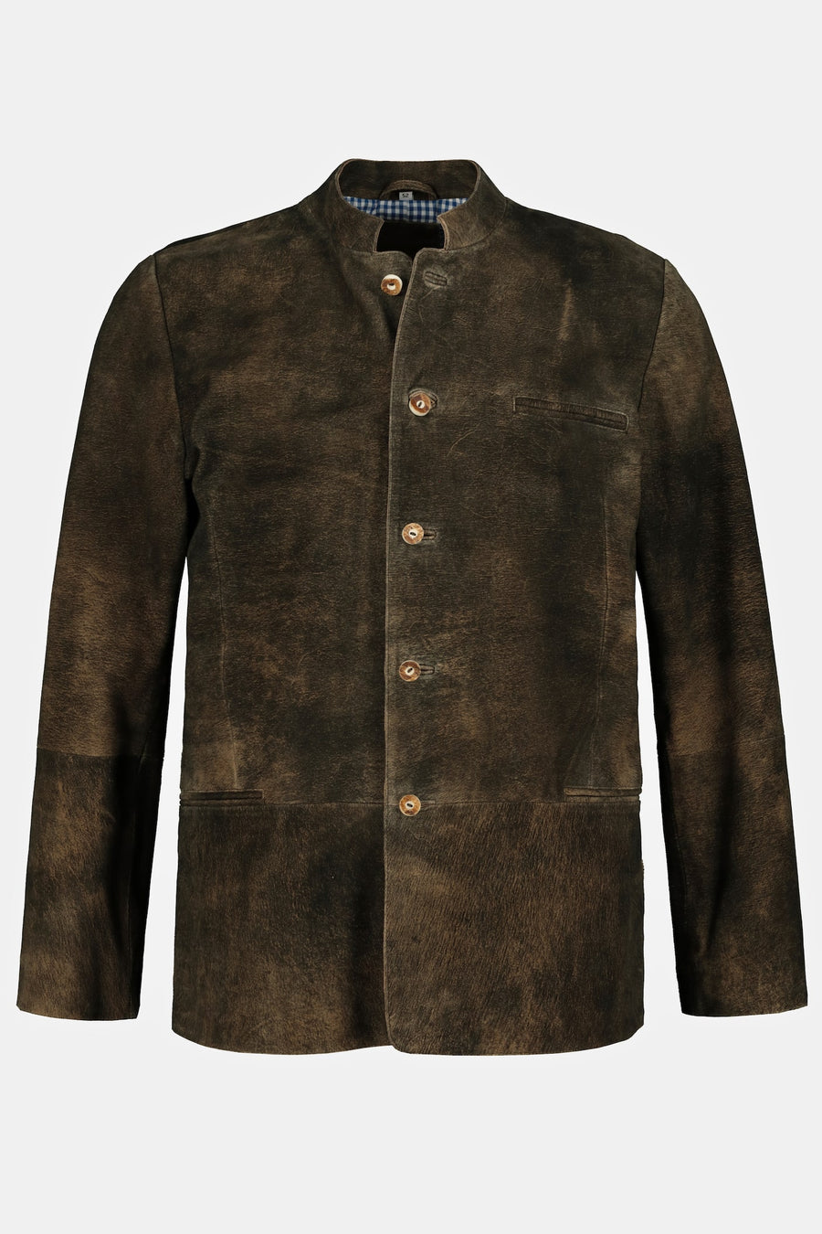 Men's Goatskin Suede Bavarian Trachten Jacket – Real Suede Traditional Jacket (L–7XL)