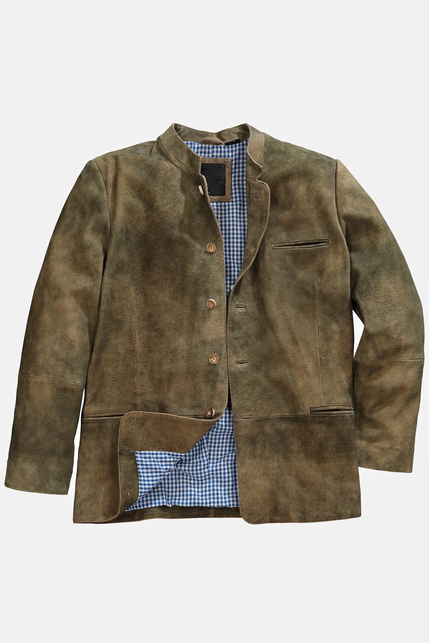 Men's Goatskin Suede Bavarian Trachten Jacket – Real Suede Traditional Jacket (L–7XL)