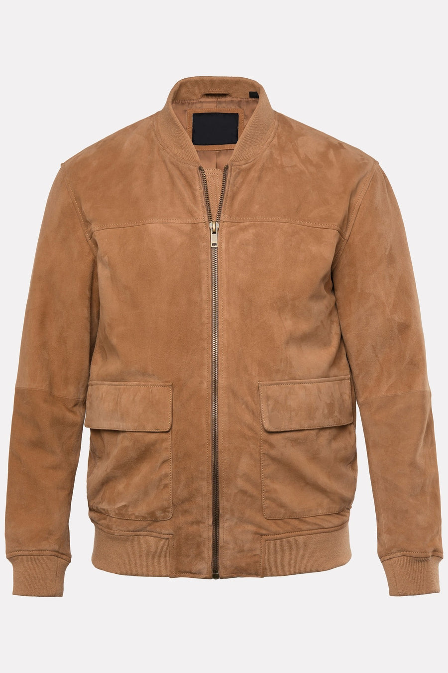 Men's Goatskin Suede Bomber Jacket – Real Suede Varsity Collar Blouson (L–7XL)