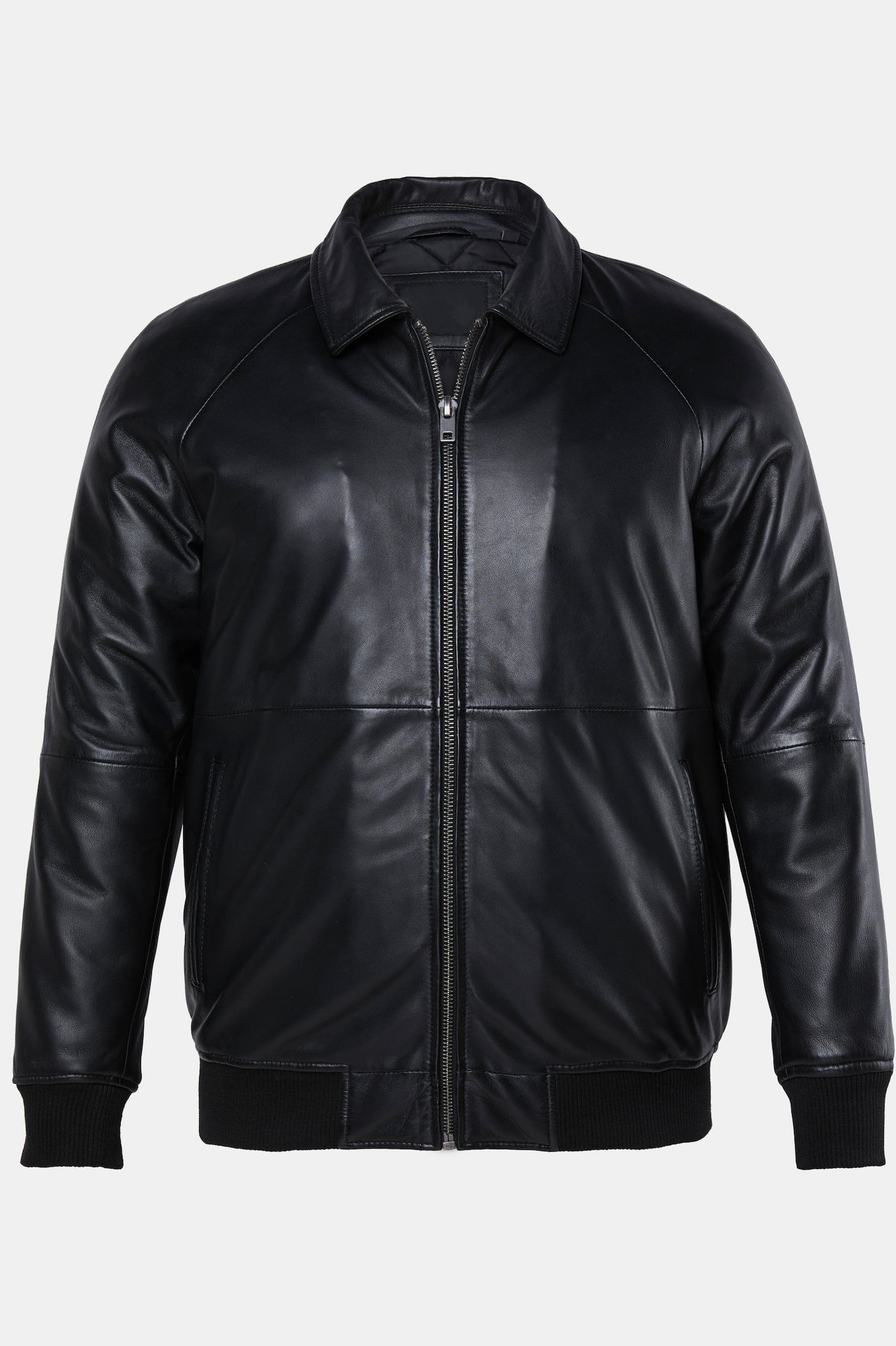 Men's Padded Lamb Nappa Leather Blouson – Real Leather Oversized Bomber Jacket (L–8XL)