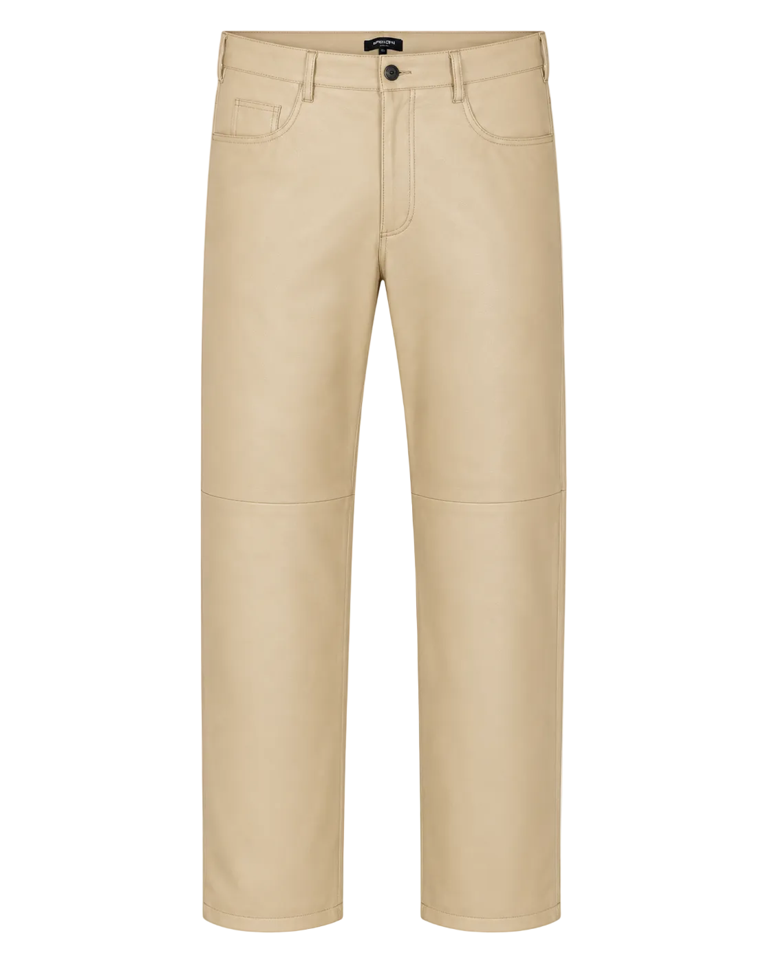Women’s Leather Straight-Leg Pant with Five-Pocket Styling