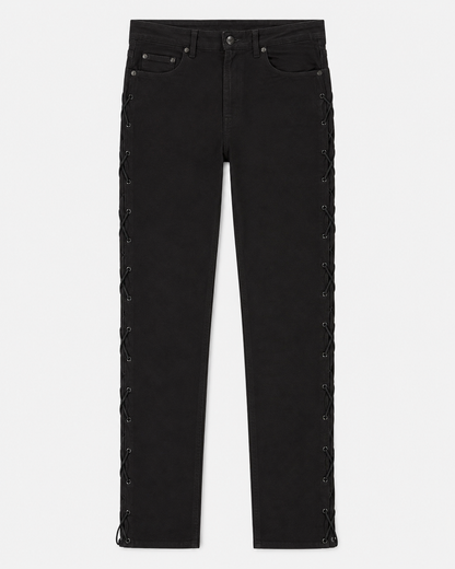 Men’s Buffalo Nubuck Leather Lace-Up Pants