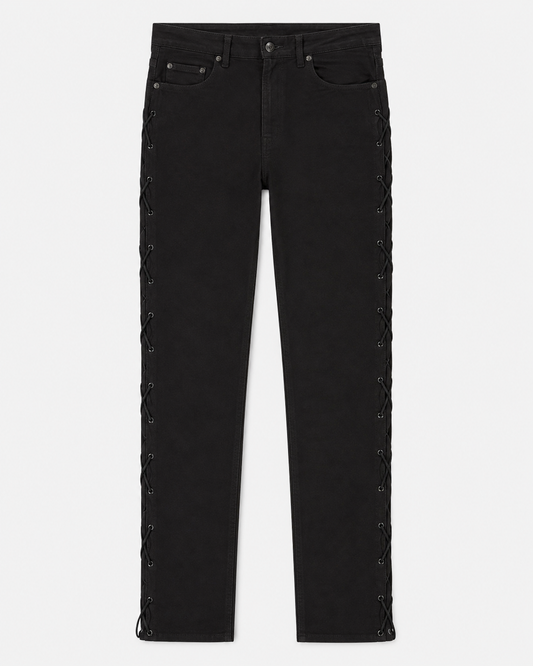 Men’s Buffalo Nubuck Leather Lace-Up Pants