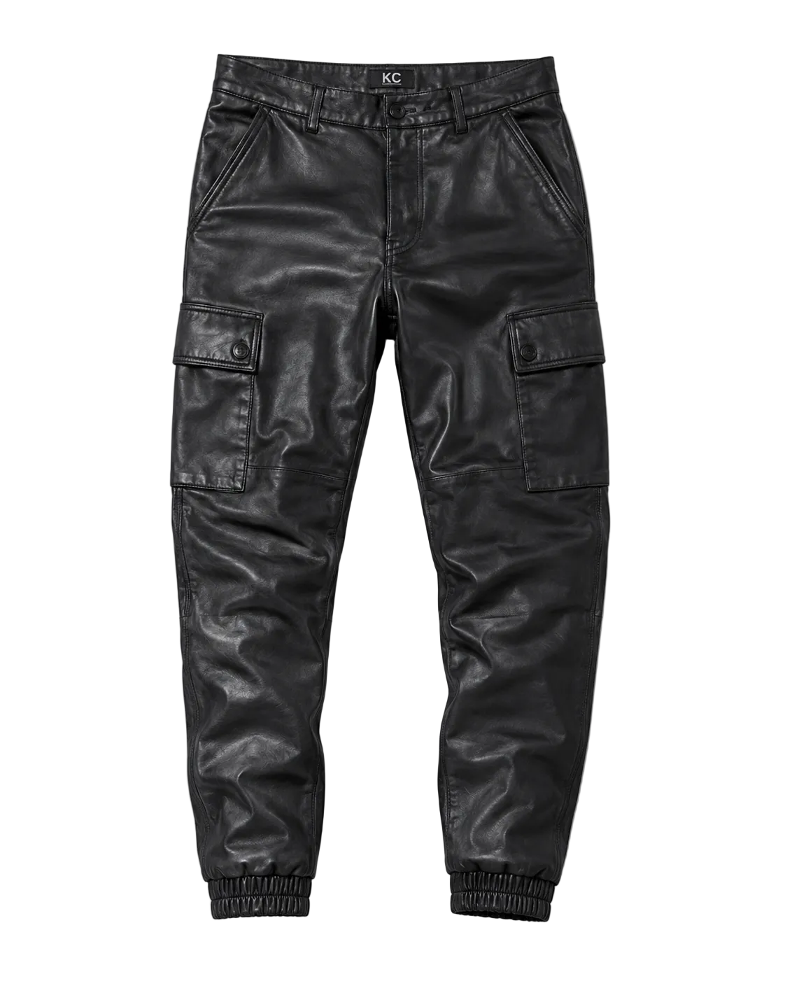 Men’s Sheep Snuff Leather Cargo Jogger Pants