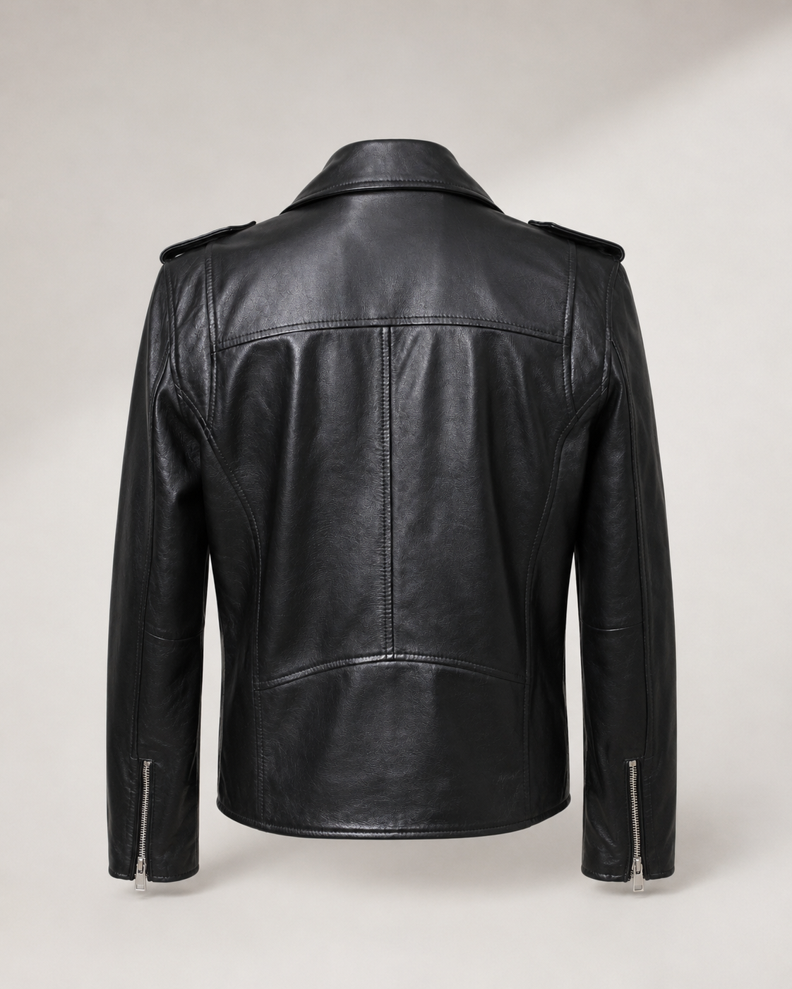 Men’s Sheep Nappa Leather Biker Jacket with Belt