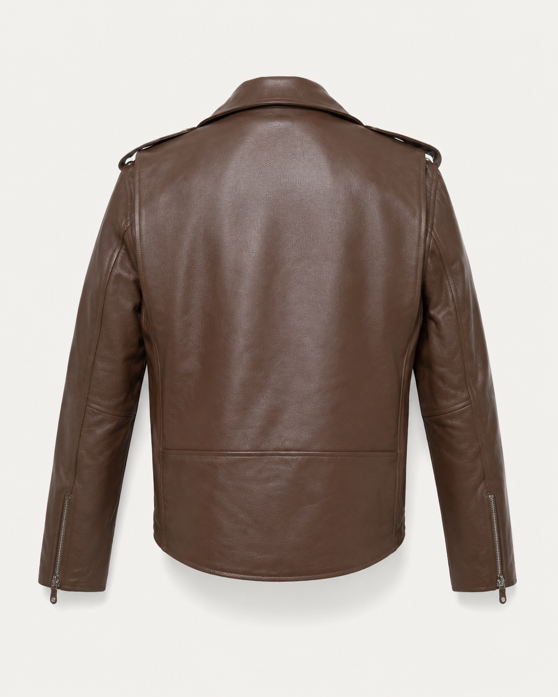 Men’s Buffalo Leather Biker Jacket with Belt