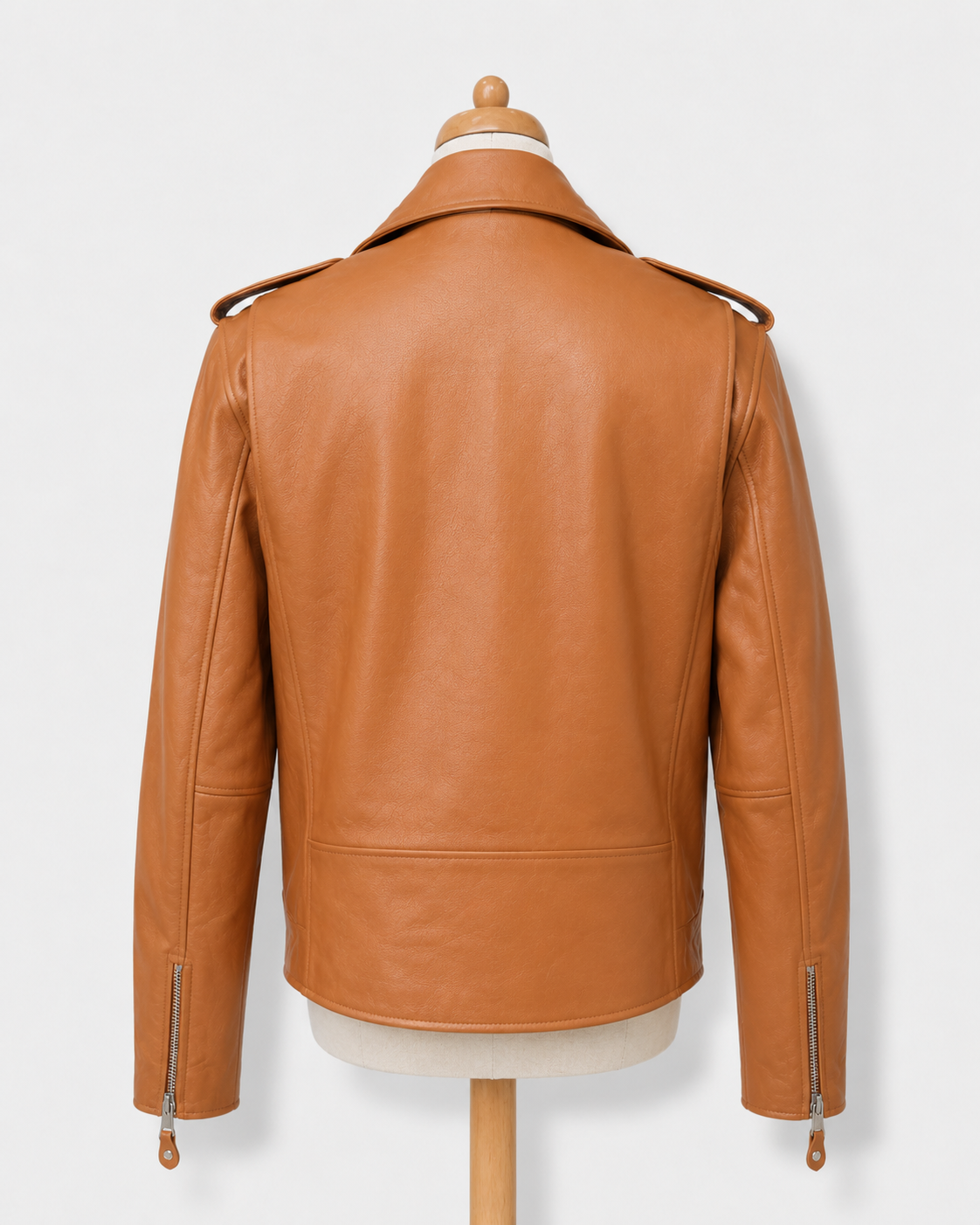 Men’s Buffalo Leather Biker Jacket with Belt
