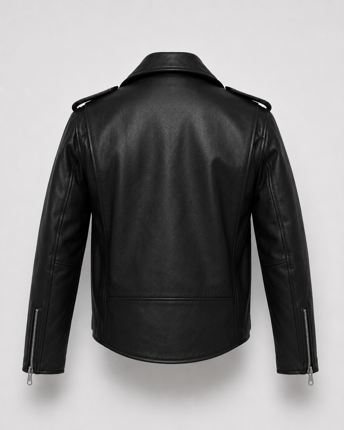 Men’s Buffalo Leather Biker Jacket with Belt
