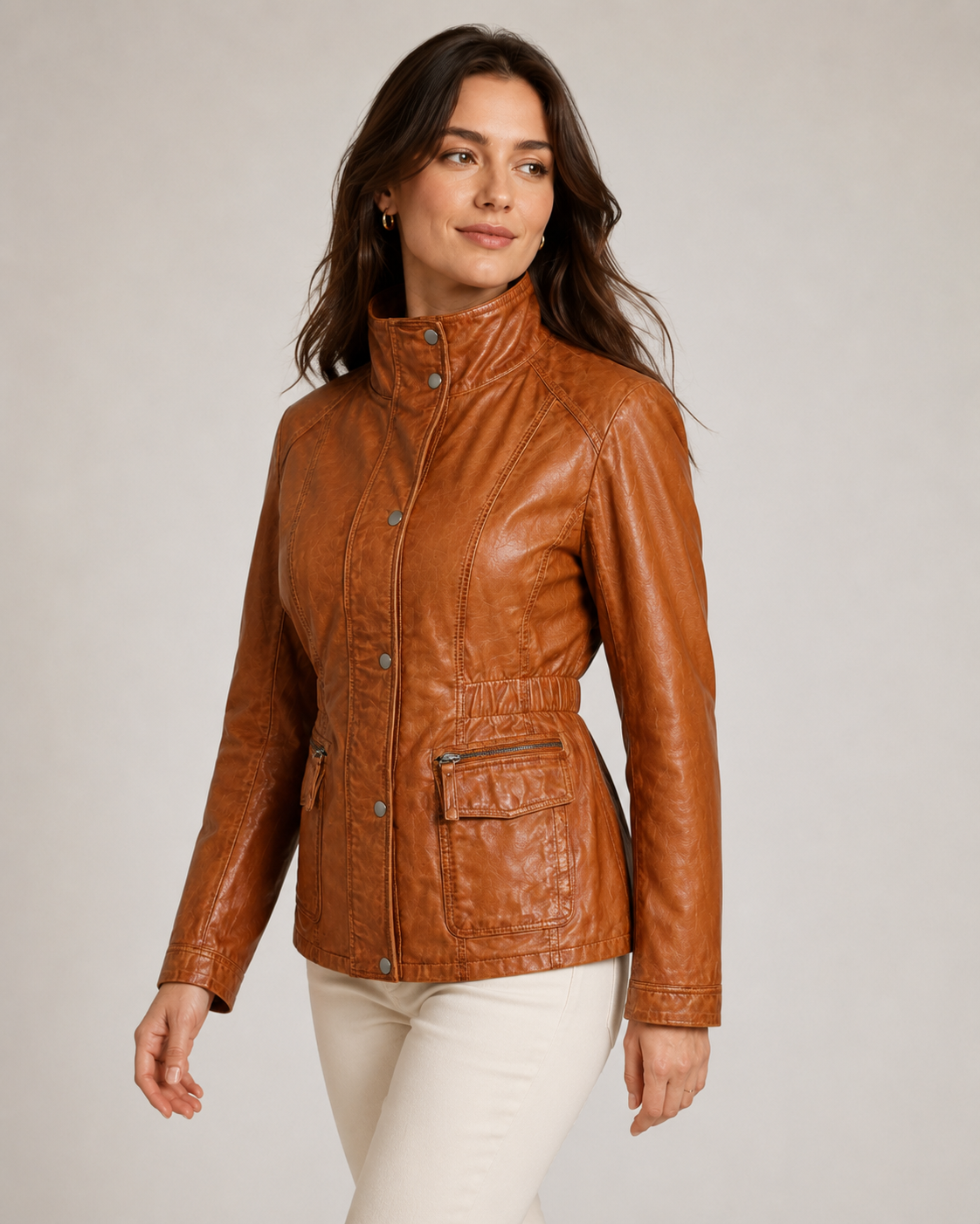 Women’s Leather Field Jacket