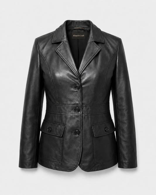 Women’s Sheep Nappa Leather Blazer