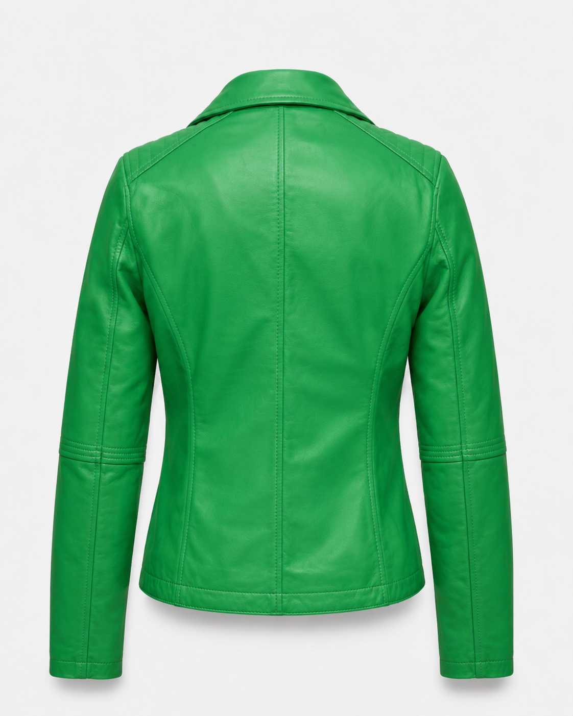 Women’s Slim-Fit Leather Biker Jacket