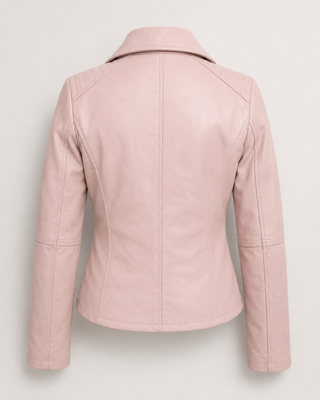 Women’s Slim-Fit Leather Biker Jacket