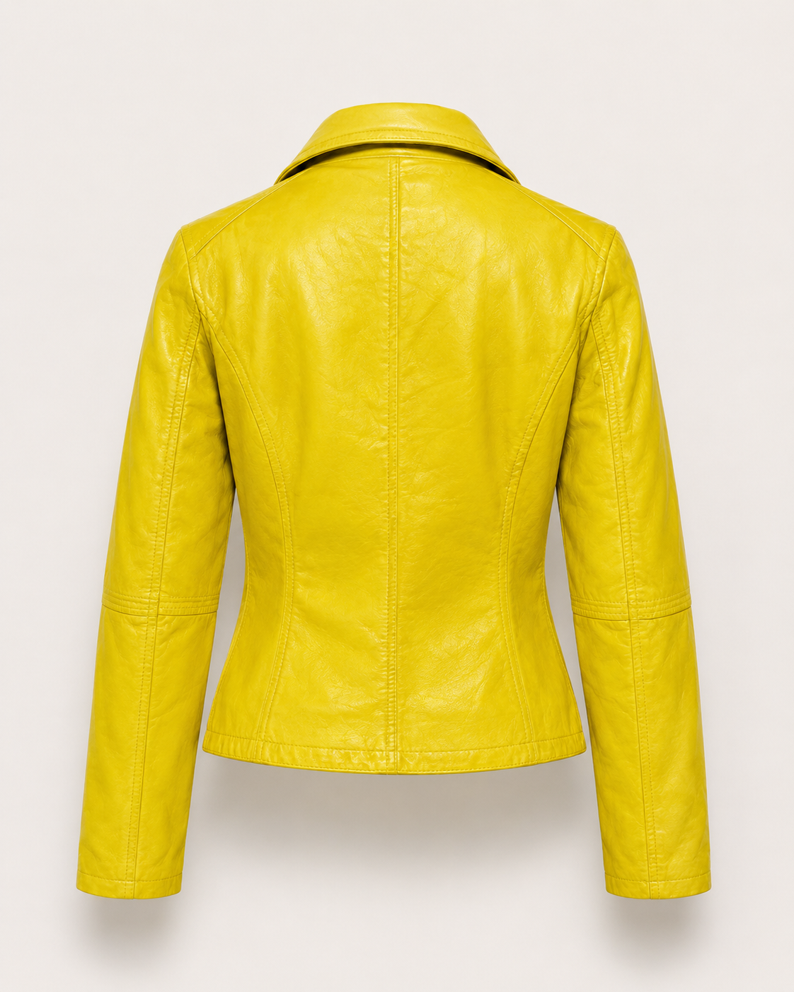Women’s Slim-Fit Leather Biker Jacket