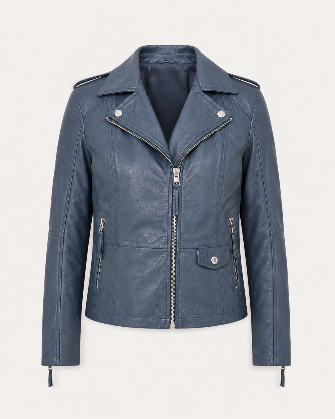 Women’s Tailored Faux Leather Moto Jacket