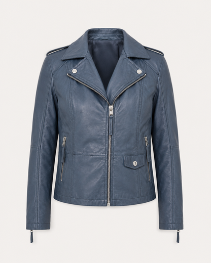 Women’s Tailored Faux Leather Moto Jacket