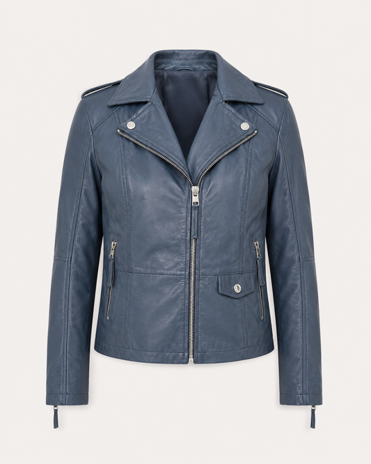 Women’s Tailored Faux Leather Moto Jacket