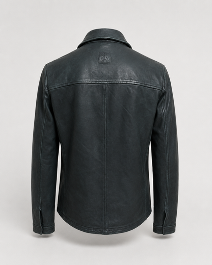 Men’s Lamb Nappa Leather Field Shirt Jacket
