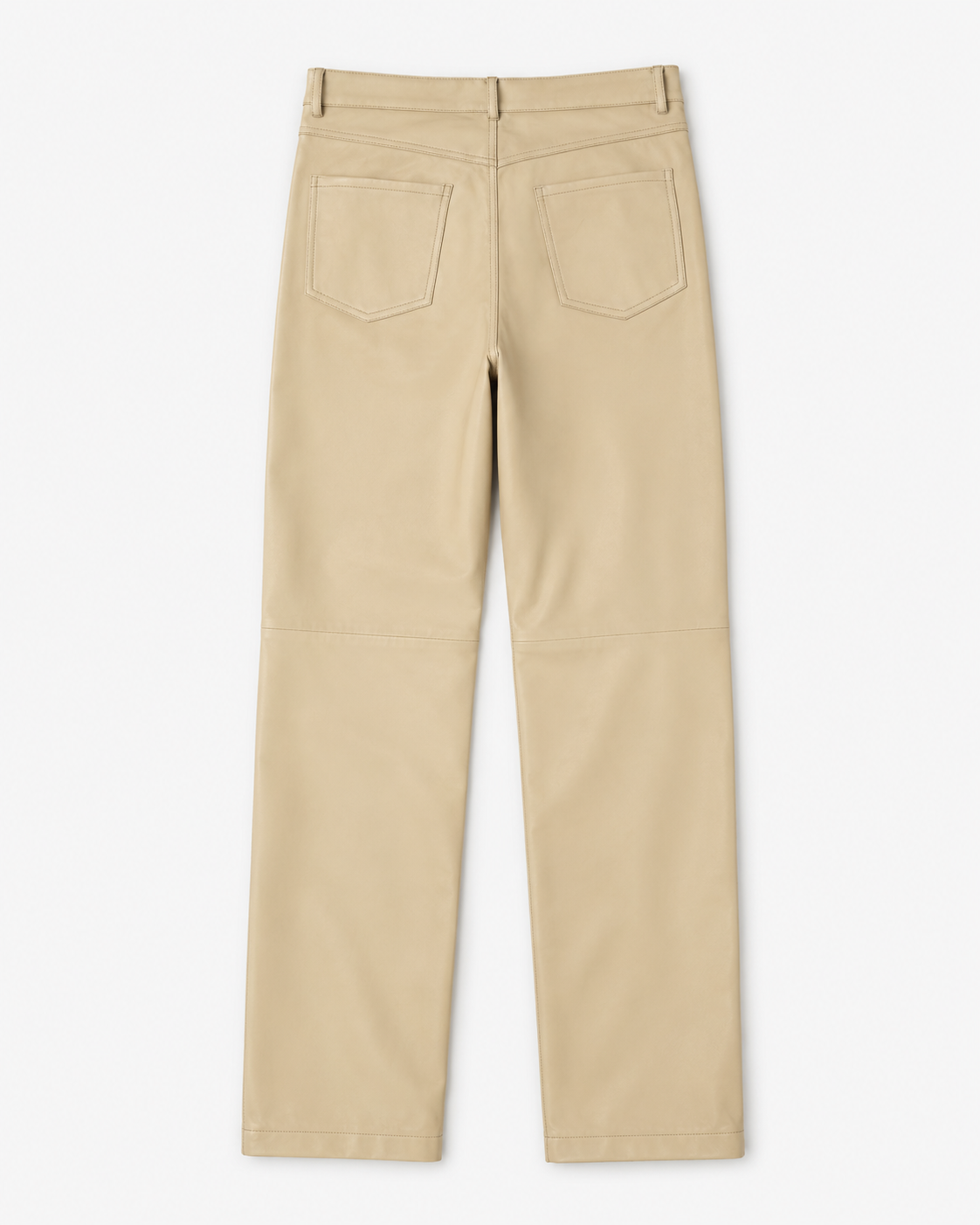 Women’s Leather Straight-Leg Pant with Five-Pocket Styling