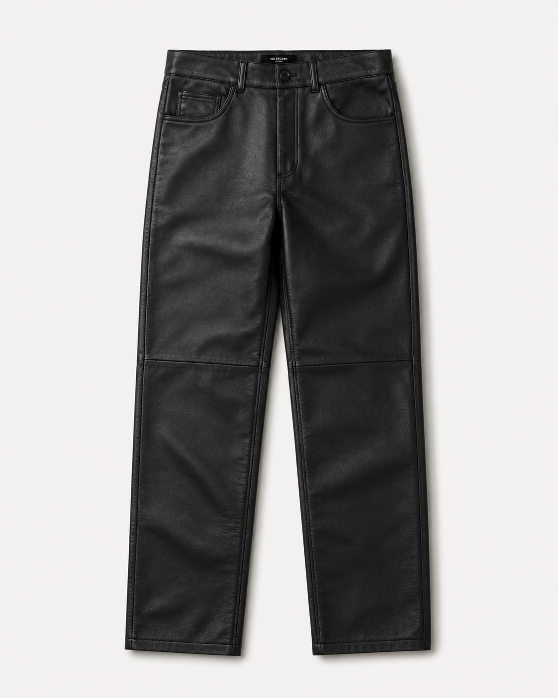Women’s Leather Straight-Leg Pant with Five-Pocket Styling