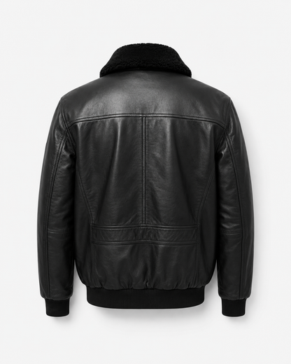 Men’s Sheep Nappa Leather Aviator Bomber Jacket