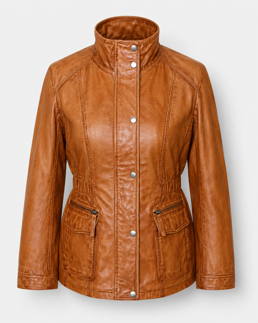 Women’s Leather Field Jacket