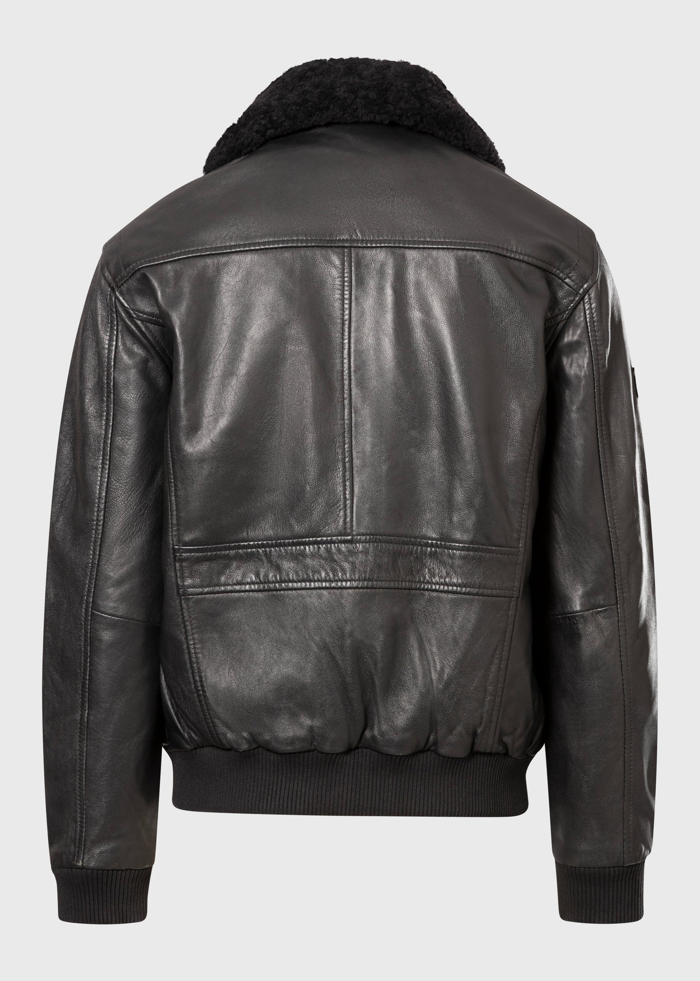 Men's Sheepskin Leather Pilot Jacket with Shearling Collar – Real Leather Aviator Flight Bomber (S–3XL)