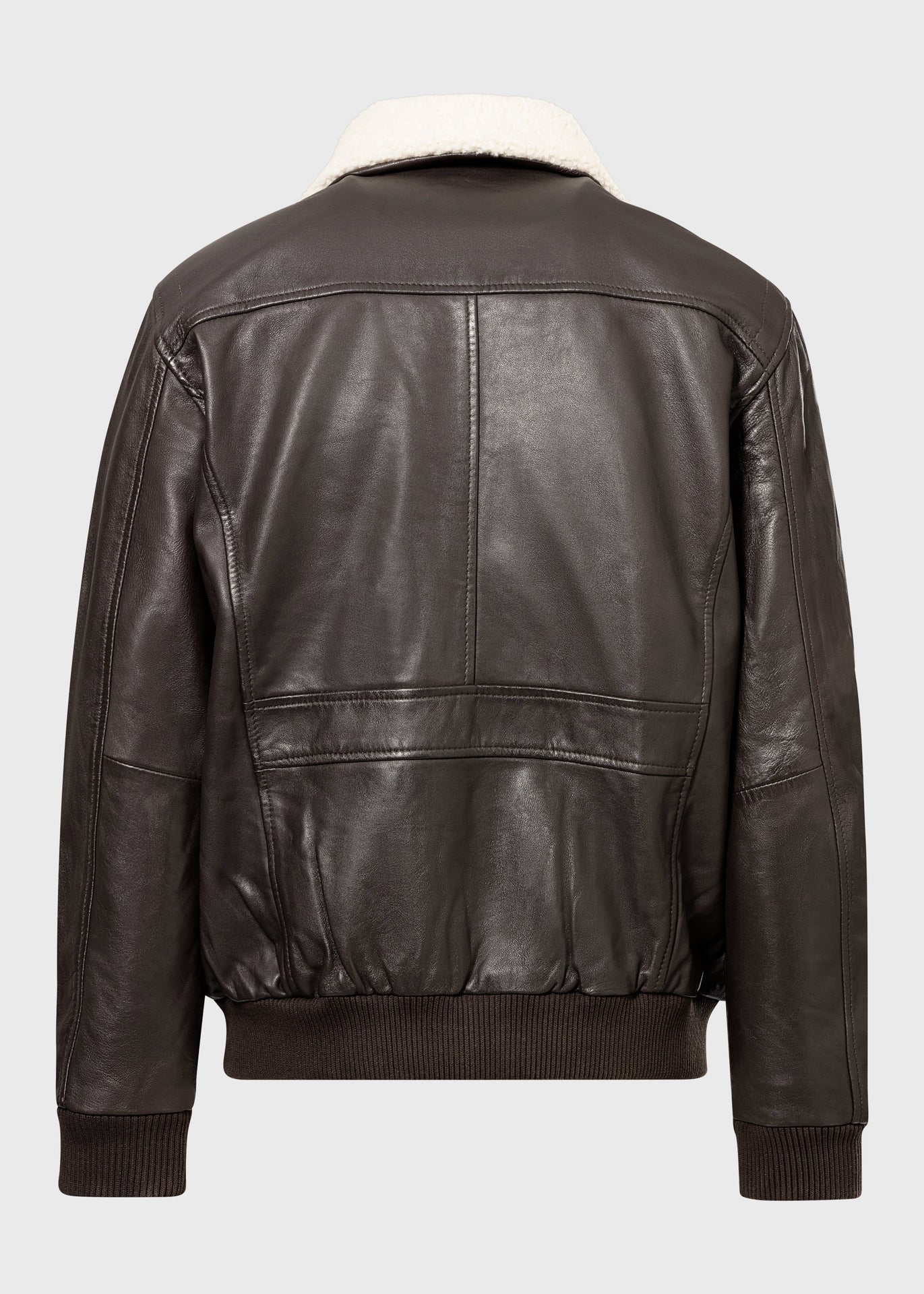 Men's Sheepskin Leather Pilot Jacket with Shearling Collar – Real Leather Aviator Flight Bomber (S–3XL)