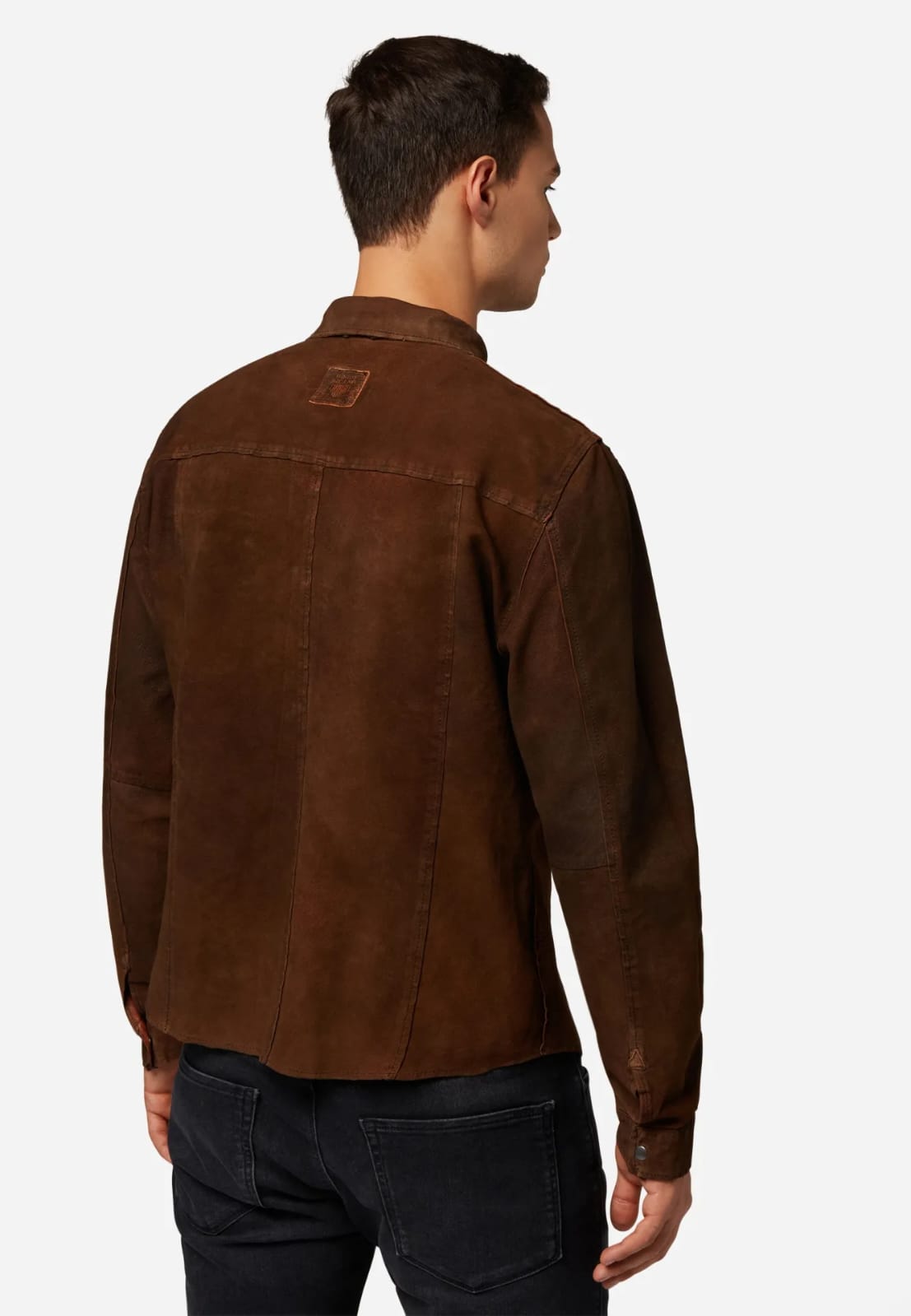 Men’s Reversible Leather Shirt Jacket