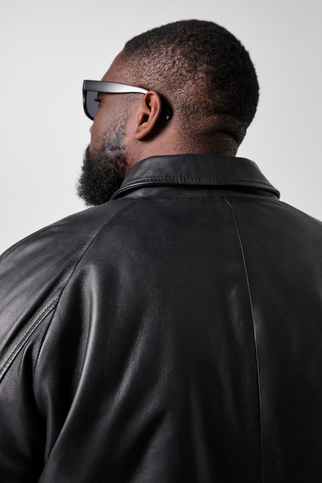 Men's Padded Lamb Nappa Leather Blouson – Real Leather Oversized Bomber Jacket (L–8XL)