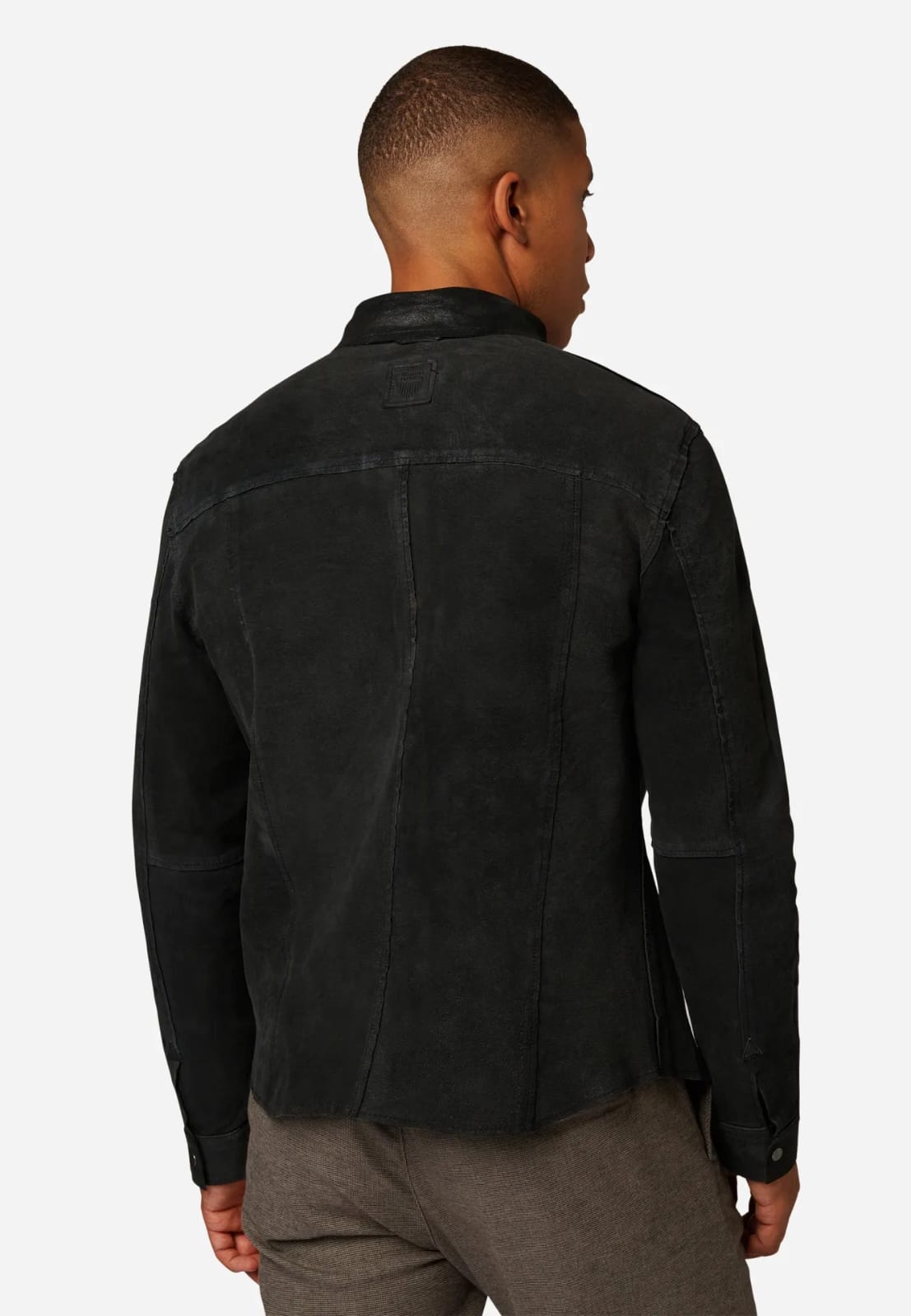 Men’s Reversible Leather Shirt Jacket