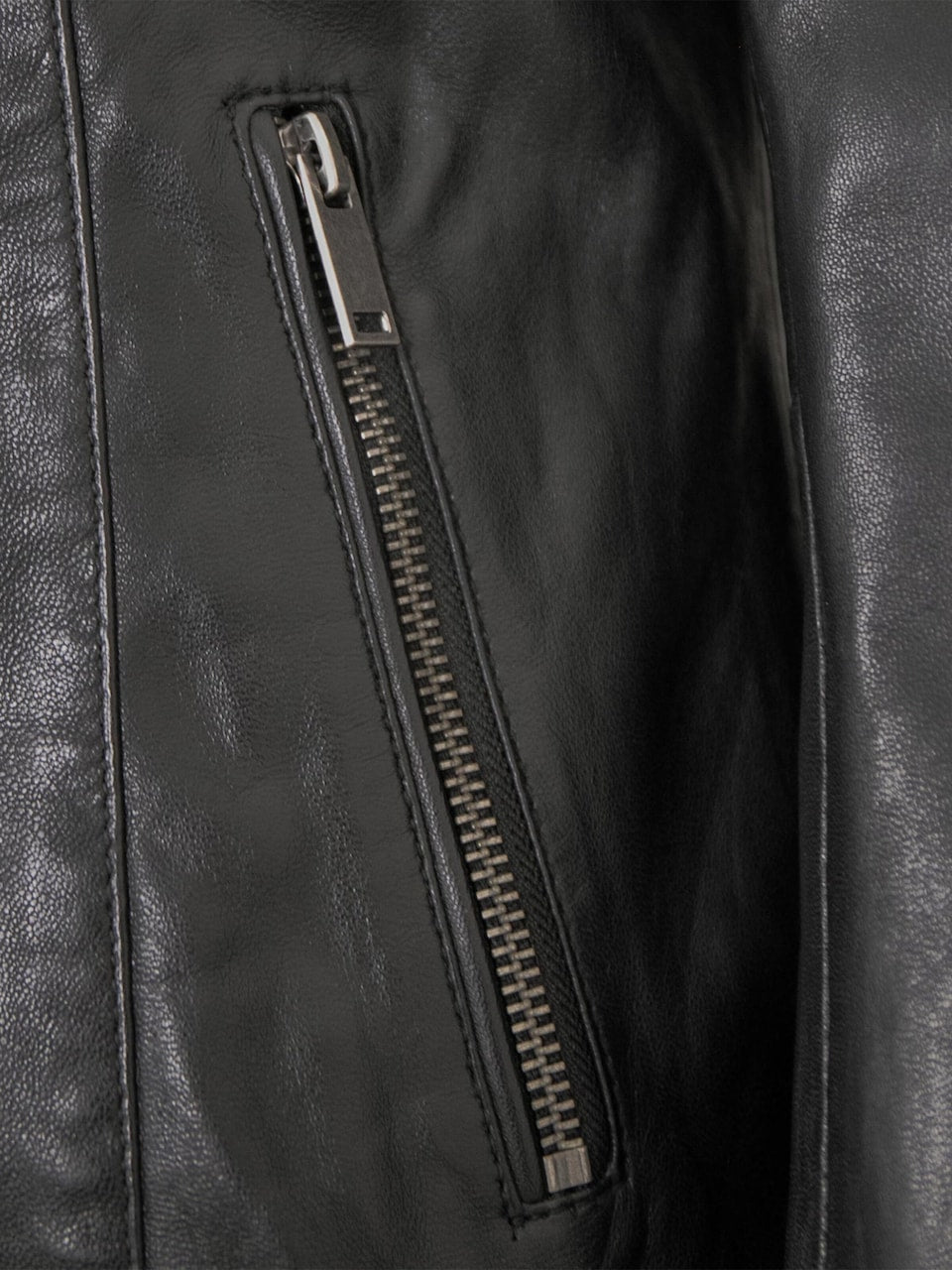 Women's Lamb Leather Racer Jacket – Black, Green or Red Fitted Biker
